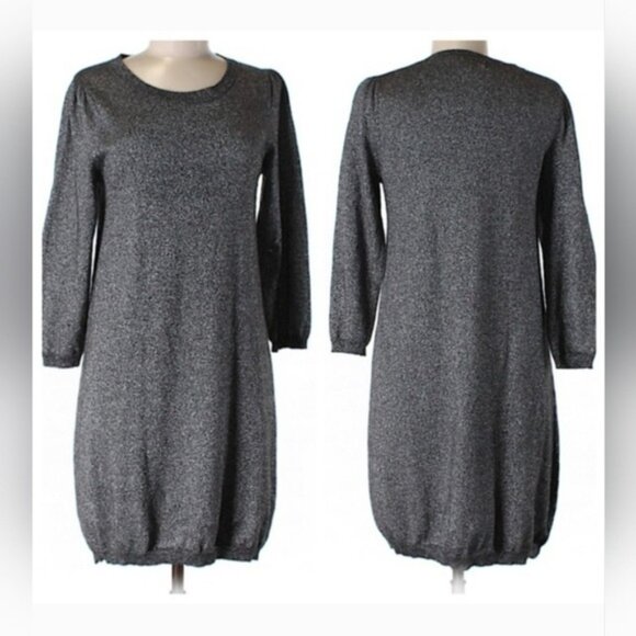 Banana Republic Dress Metallic Cashmere Wool Blend - Picture 1 of 15